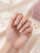 Cat Eye Press-On Nails – Light Pink Fake Nails 12 pcs With 24 Nails Sticker