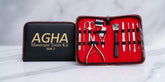 AGHA Professional 10 -Piece Stainless Steel Manicure & Pedicure Kit