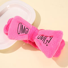 Cute Bow Elastic Soft Facial Hair Band Random Color