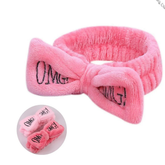 Cute Bow Elastic Soft Facial Hair Band Random Color