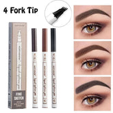 Tip Microblading Eyebrow Pen – Waterproof Long Lasting Brow Pencil (Pack of 3)