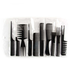 10-Pieces Professional Hair Comb Set – Salon & Home Styling Kit - Aarvana