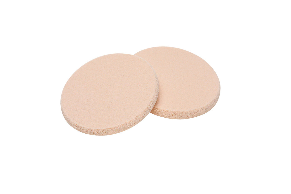 Pack of 2 Round Soft Makeup Sponge Facial Powder Puff for Loose Powder