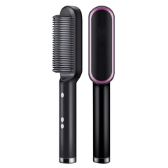 2 in 1 Hair Straightener Brush – Straight & Curl Styling Comb - Aarvana