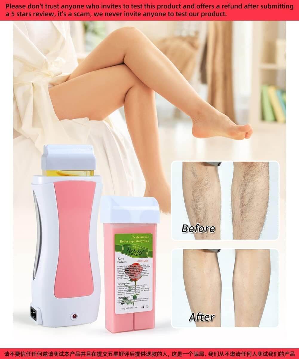 3 In 1 Complete Waxing Kit – Wax Heater, Refill & Wax Strips - Aarvana