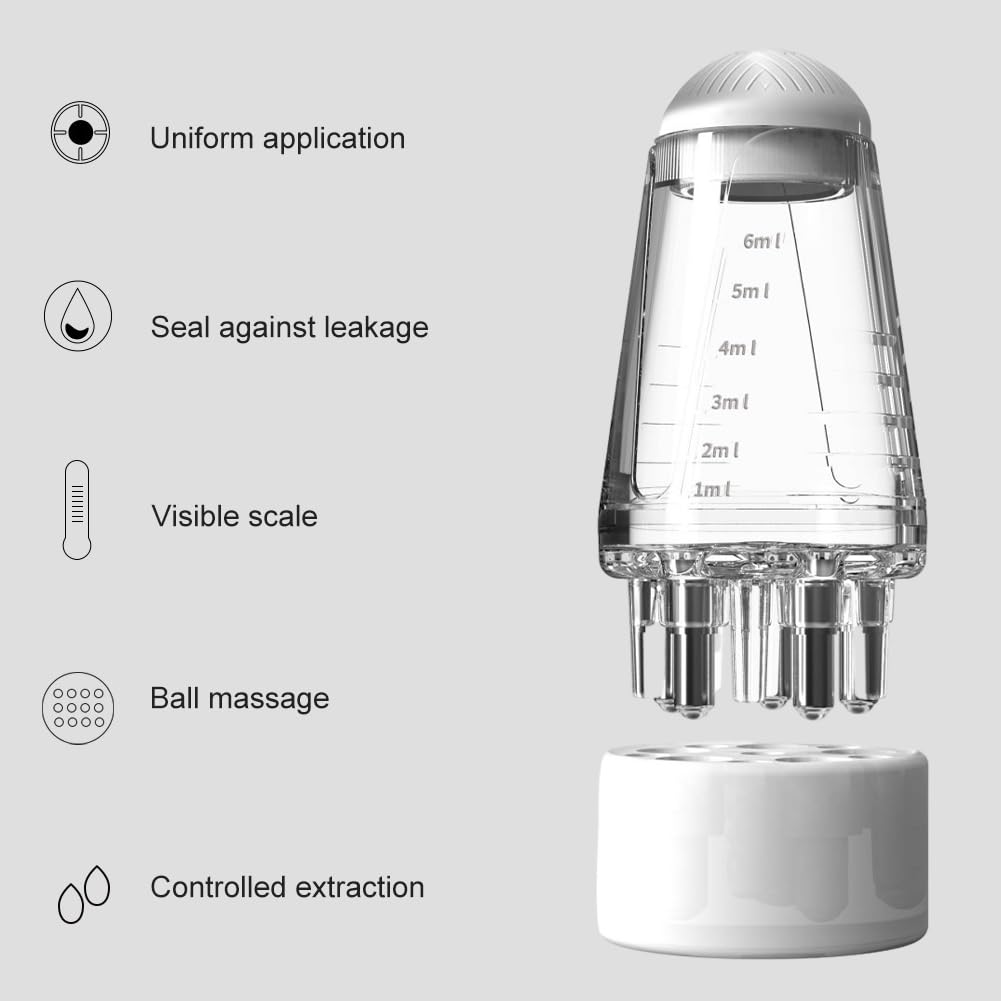 Mini Portable Oil Scalp Applicator Hair Oil Applicator Bottle Scalp Massager 6ml