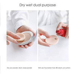 Pack of 2 Round Soft Makeup Sponge Facial Powder Puff for Loose Powder