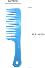Pack Of 2 Large Wide Tooth Detangling Hair Comb for Curly Hair Random Color