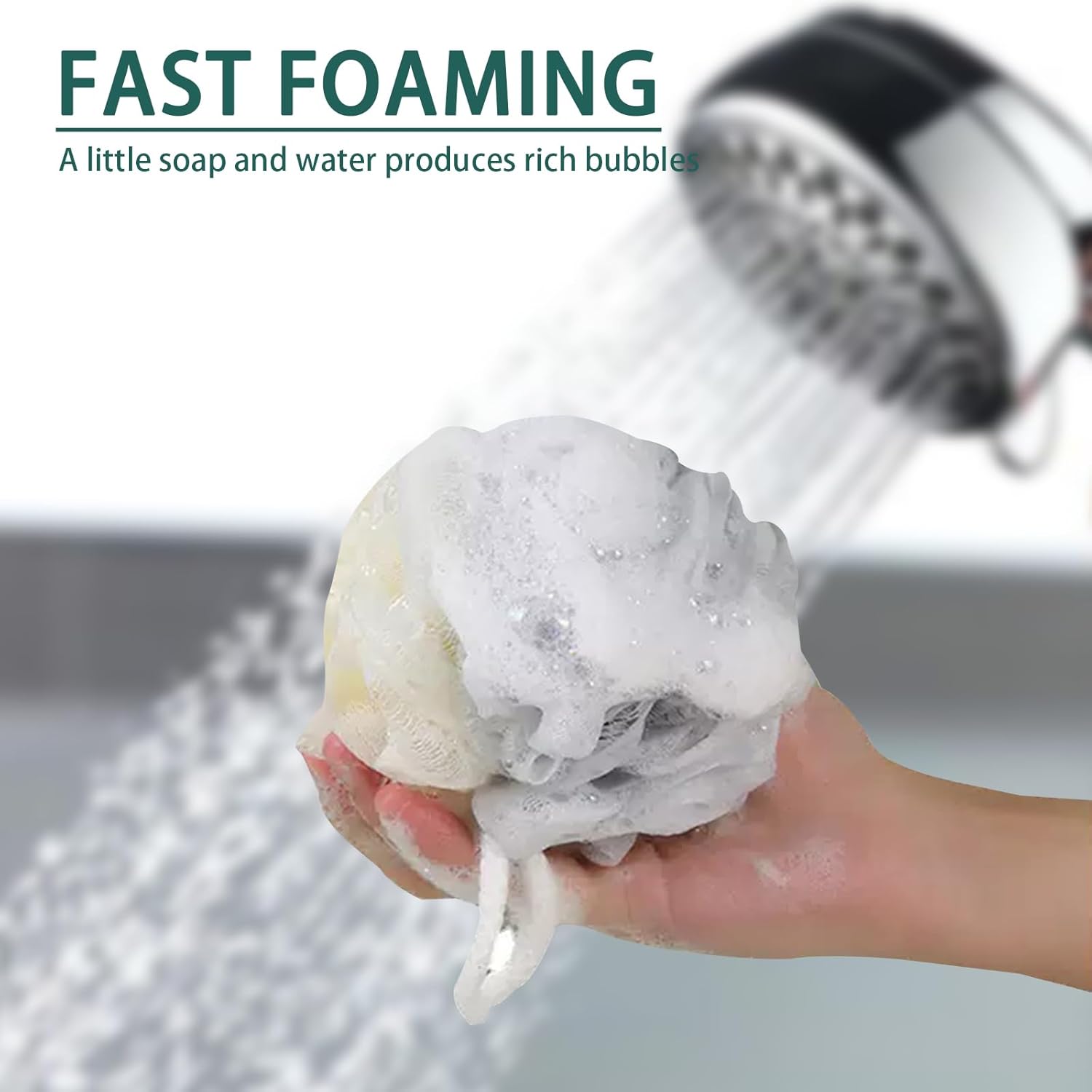 Pack Of 3 Shower Loofah Bath Sponge – Body Scrubber Random Color