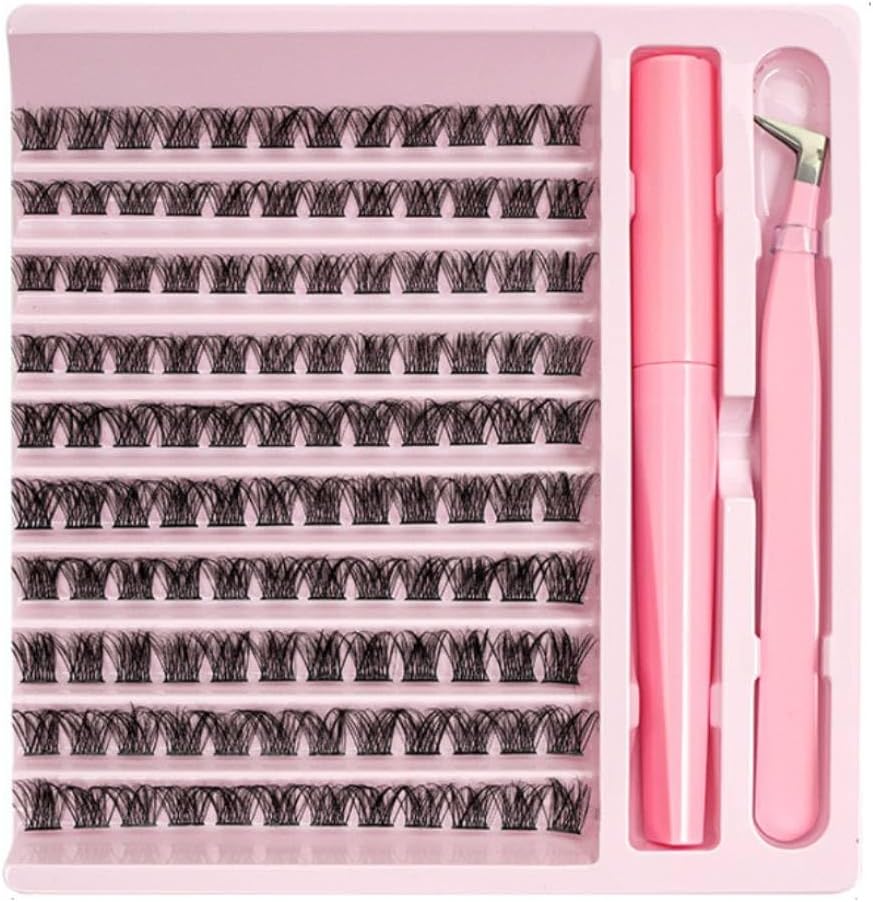 Cluster Eyelashes Kit with Applicator (DIY Lash Extensions)