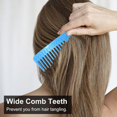 Pack Of 2 Large Wide Tooth Detangling Hair Comb for Curly Hair Random Color