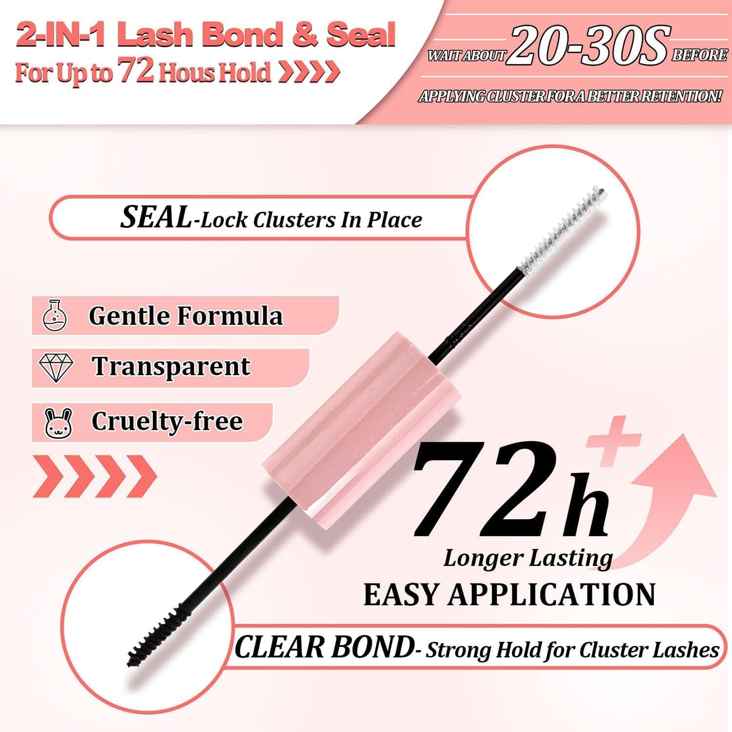 Cluster Eyelashes Kit with Applicator (DIY Lash Extensions)