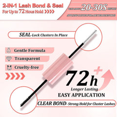 Cluster Eyelashes Kit with Applicator (DIY Lash Extensions)