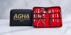 AGHA Professional 10 -Piece Stainless Steel Manicure & Pedicure Kit