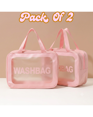 Pack Of 2 Zipper Cosmetic Travel bag - Assorted Color
