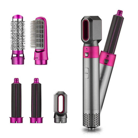 5-in-1 Professional  Hair Styling Tool Set with Hot Air Styler, Hair Dryer, and Styling Brushes for Women