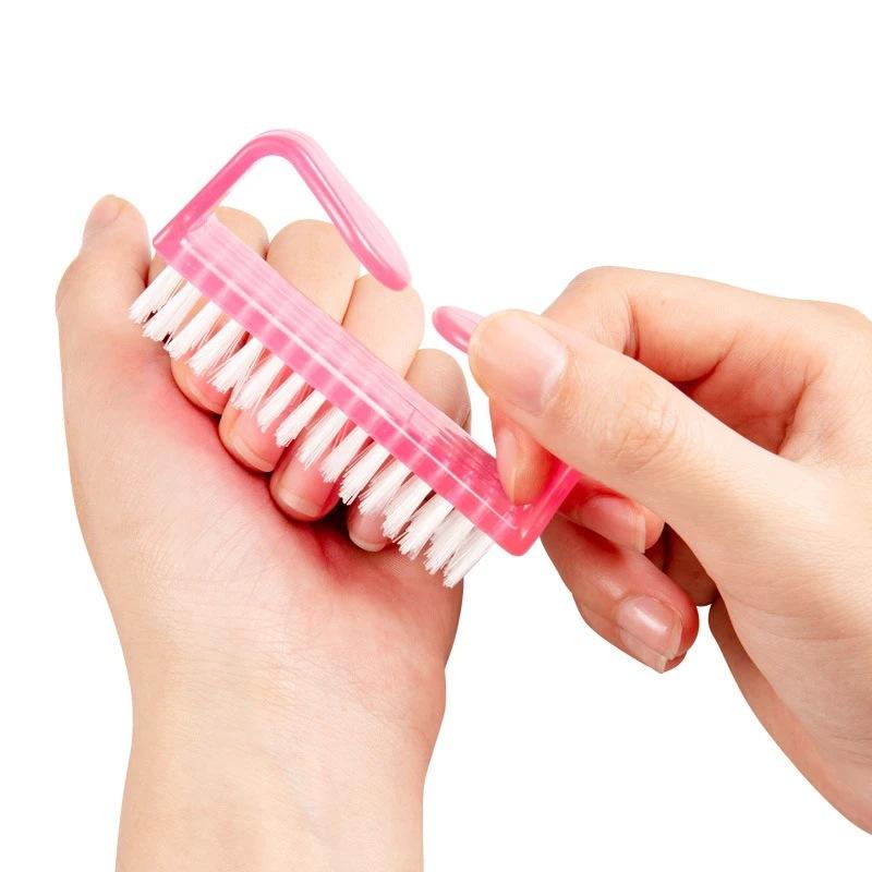 Pack Of 2 Handle Grip Nail Brush Fingernail Scrubbing Cleaning Brush for Toes and Nails Cleaner