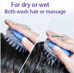 2-in-1 Scalp Massager Shampoo Brush – Soft Silicone Hair Wash & Head Massage Brush
