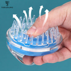 2-in-1 Scalp Massager Shampoo Brush – Soft Silicone Hair Wash & Head Massage Brush