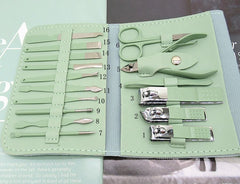 16 Piece Manicure Pedicure Kit (Professional Nail Care Set)