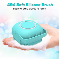 Silicone Soft Bath Brush with Dispenser