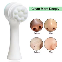 Silicone Double Sided Facial Cleansing Brush For Massage