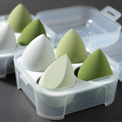 4PCS Professional Makeup Blender Sponge Set with Storage Case – Latex Free Beauty Blenders