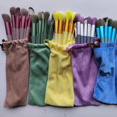13 Pcs Color Makeup Brush Set Soft hair Loose Powder Eyeshadow Concealer Contour Eyeliner brush Foundation Beauty Cosmetic tools For Women & Girls