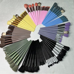 13 Pcs Color Makeup Brush Set Soft hair Loose Powder Eyeshadow Concealer Contour Eyeliner brush Foundation Beauty Cosmetic tools For Women & Girls