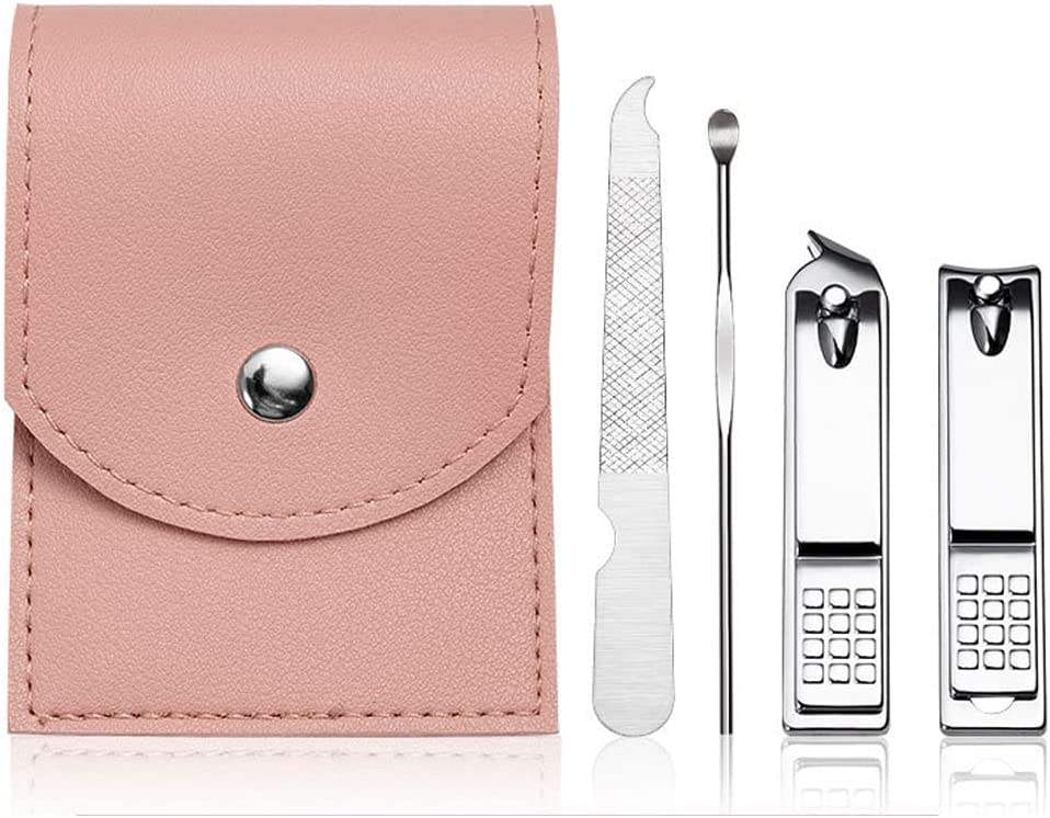 Manicure & Pedicure Kit with Travel Pouch – Clipper, File & Cuticle Tool Set