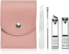 Manicure & Pedicure Kit with Travel Pouch – Clipper, File & Cuticle Tool Set