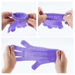 2 Pcs Exfoliating Bath Gloves – Deep Skin Cleansing & Dead Skin Remover Scrubber Mitts