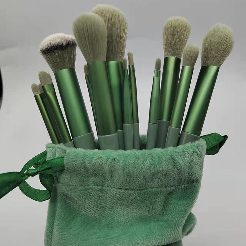 13 Pcs Color Makeup Brush Set Soft hair Loose Powder Eyeshadow Concealer Contour Eyeliner brush Foundation Beauty Cosmetic tools For Women & Girls