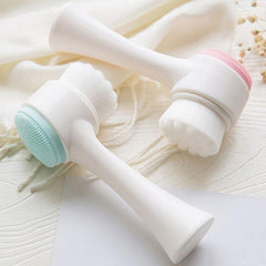 Silicone Double Sided Facial Cleansing Brush For Massage