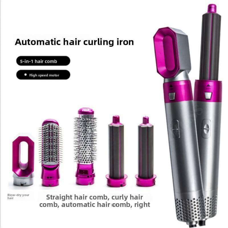 5-in-1 Professional  Hair Styling Tool Set with Hot Air Styler, Hair Dryer, and Styling Brushes for Women