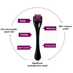 Professional Derma Roller for Hair Growth & Glowing Skin | 0.5mm