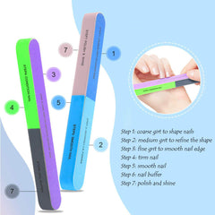 Nail Buffer Block – File, Smooth, Buff & Polish Nails | 7 Steps