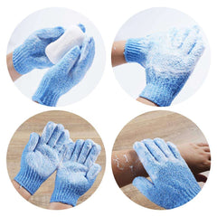 2 Pcs Exfoliating Bath Gloves – Deep Skin Cleansing & Dead Skin Remover Scrubber Mitts