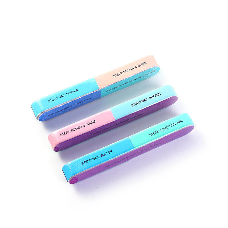 Pack of 3 Nail Buffer Blocks – Professional Manicure & Pedicure Set