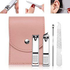 Manicure & Pedicure Kit with Travel Pouch – Clipper, File & Cuticle Tool Set