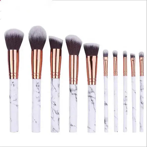 Marble Design MakeUp Brush Set Pack Of 10 Pcs