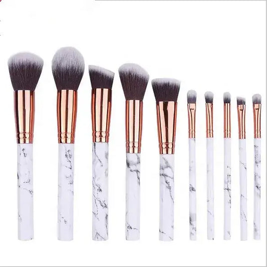 Marble Design MakeUp Brush Set Pack Of 10 Pcs