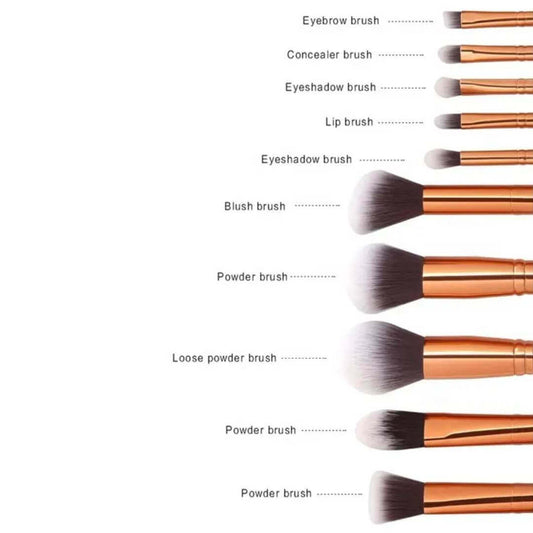 Marble Design MakeUp Brush Set Pack Of 10 Pcs