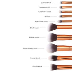 Marble Design MakeUp Brush Set Pack Of 10 Pcs
