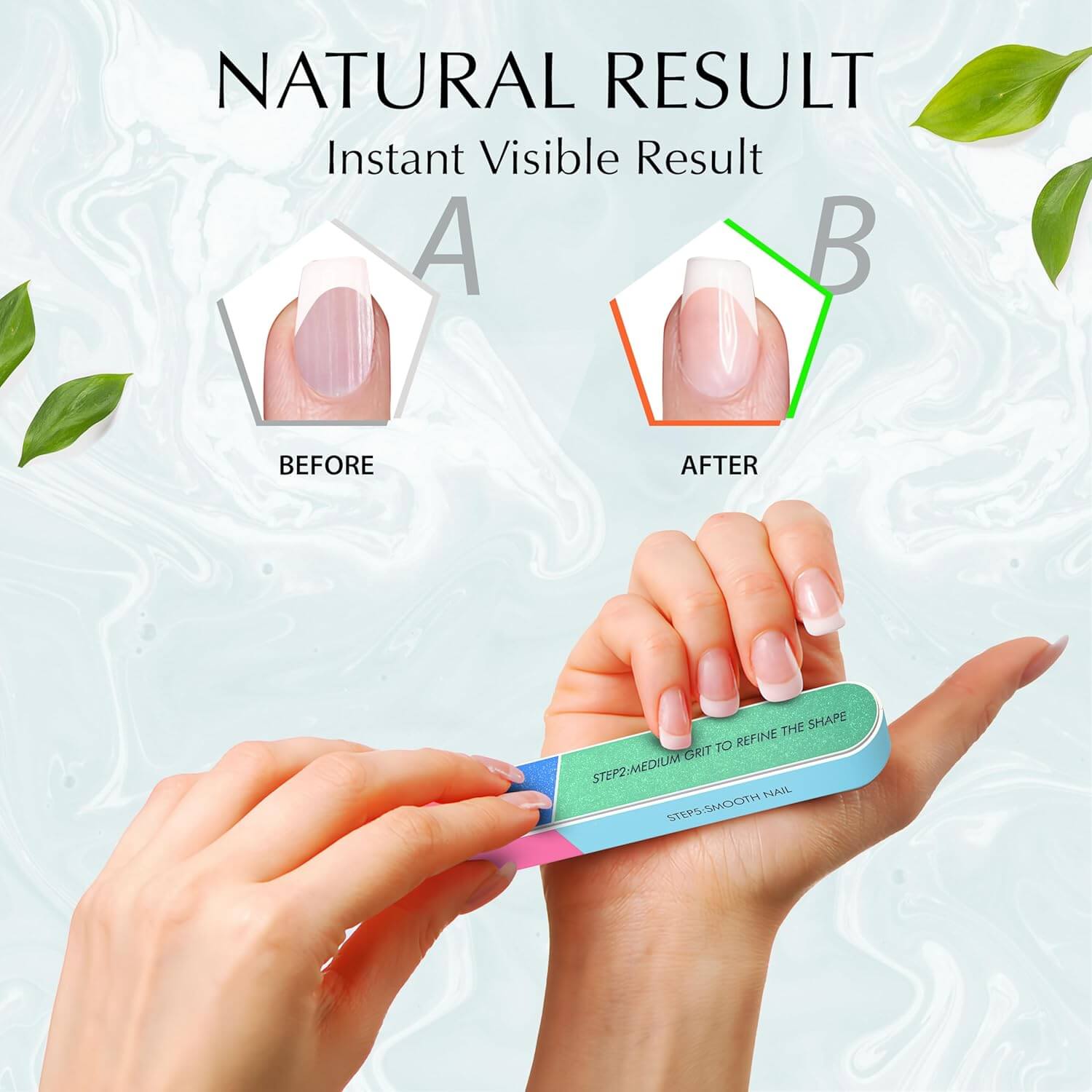 Nail Buffer Block – File, Smooth, Buff & Polish Nails | 7 Steps