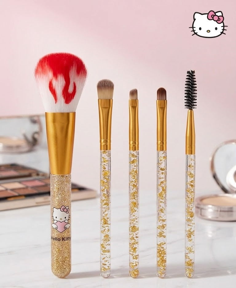Hello Kitty 5-Piece Professional Makeup Brush Set