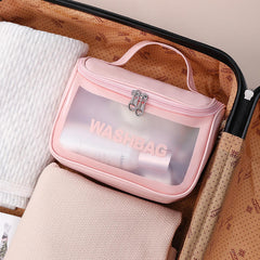 Pack Of 2 Zipper Cosmetic Travel bag - Assorted Color