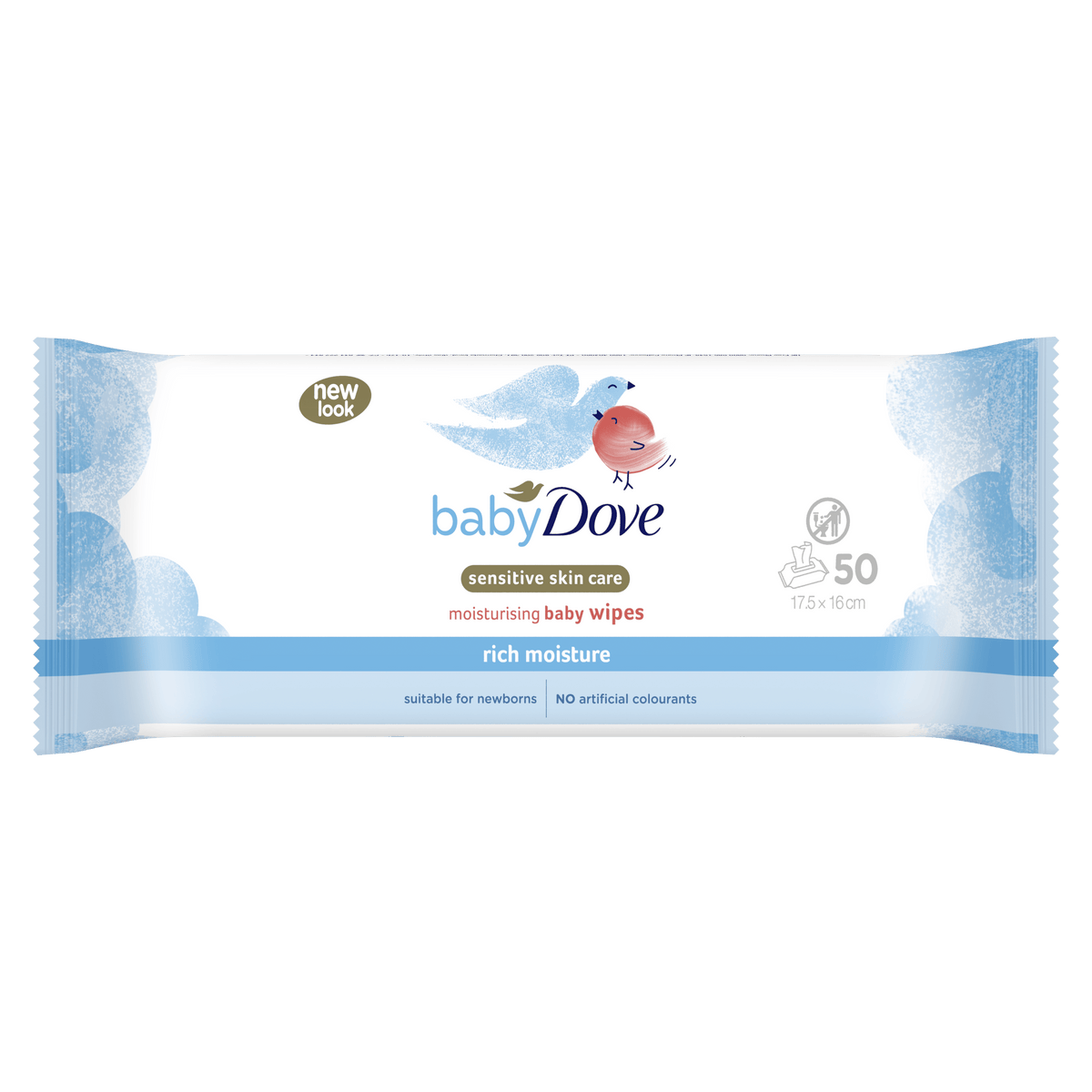 Dove Baby Wipes Rich Moisture Wipes | 50 Pieces - Aarvana