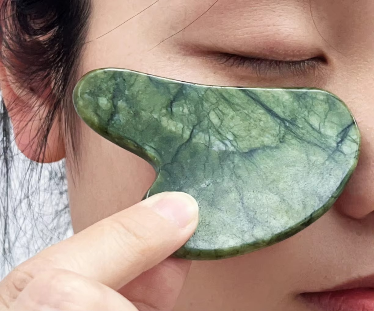 Gua Sha Stone for Glowing Skin & Face Massage