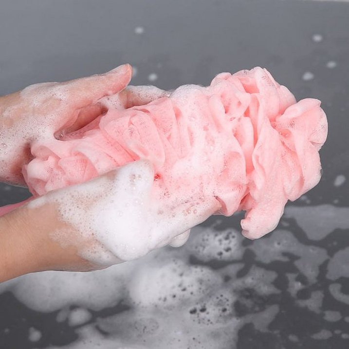 Pack of 2 Bath Loofah & Back Scrubber With Long Handle
